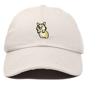 Dalix Leaping Corgi Embroidered Cap Cotton Baseball Hat Nautical Womens - 1 of 4