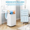 Coucheta 14,000 BTU Portable AC with Heater, 4-in-1 for Rooms Up to 750 Sq.Ft, Cooling, Dehumidifier, Fan, Quiet with Remote Control - 4 of 4