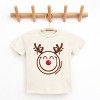 SmileyWorld Reindeer Lights - Youth Short Sleeve Graphic T-Shirt and Toddler Short Sleeve Graphic T-Shirt - 2 of 3
