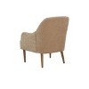 DOMETOUR Chenille Armchair, Modern Style Accent Chair with Wood Legs, Comfy Design for Living Room, Bedroom, Office, Beige - 4 of 4