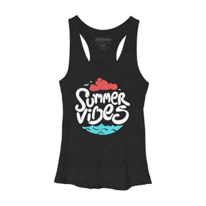 Women's Design By Humans Ocean Summer Vibes By sebiondbh Racerback Tank Top - 1 of 2