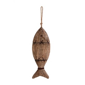 Beachcombers Large Wood Fish Hanging Decor Decoration - 1 of 2