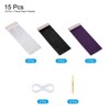 Unique Bargains Party Decoration Reusable Tassel Garland Banner DIY Kits 15 Pcs - 3 of 4