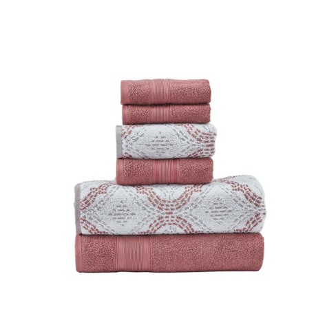 6 Piece Jacquard Towel Set