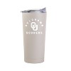 NCAA Oklahoma Sooners Sand Powder Coat Tumbler - 20oz: Stainless Steel Insulated Drinkware - 2 of 2