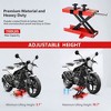 Motorcycle Scissor Lift Jack, Motorcycle Scissor Jack Steel Wide Deck Hoist Crank Center Stand, 1100 LBS Capacity Motorcycle Lift - 3 of 4