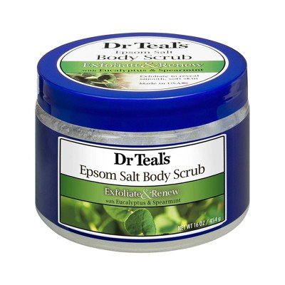 Dr Teal's Exfoliate & Renew Eucalyptus & Spearmint Epsom Salt Body Scrub - 16oz