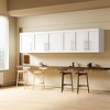 OUTSUPPLY White Stackable Wall Mounted Storage Cabinet, Adjustable Shelves, Multi Functional Use - 3 of 4