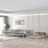 Full-Over-Full-Over-Full Triple Bed with Built-in Ladder and Slide , Triple Bunk Bed with Guardrails, Gray - 3 of 4