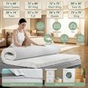 Dyonery Mattress Topper 3 Inch Extra Firm, 2-in-1 Cooling Gel Memory Foam for Camper, High Density Bamboo Support for Back Pain - 4 of 4