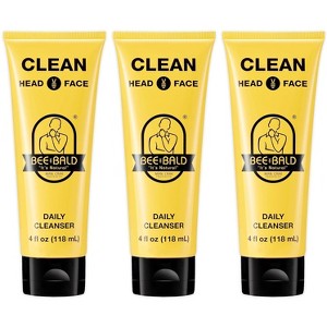 Bee Bald CLEAN Daily Head & Face Cleanser, Refreshes and Thoroughly Washes, Premium Bald Head Care for Men and Women, 4 fl Oz - 1 of 4