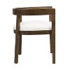 Christopher Knight Home Set of 2 Allison Fabric Upholstered Wood Tub Dining Chairs Beige/Dark Brown - 4 of 4