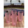 Diamond Cut Acrylic Glasses Drinking Set of 4 (19oz), Plastic Drinking Glasses, BPA Free Cocktail Glasses, Drinkware Set, Drinking Water Glasses - 3 of 4