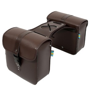 Unique Bargains Motorcycle Saddlebag Side Tool Bags Cycling Luggage Bag 1 Pair - 1 of 4