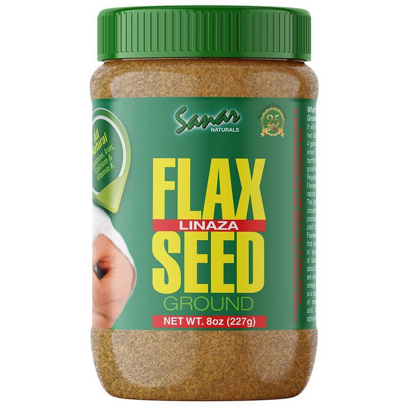 Sanar Naturals Ground Flaxseed - 8 oz, 1 of 5