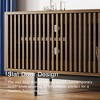 POVISON Mid-Century Modern TV Stand,Modern TV Console,Entertainment Center Media Console,with Openwork Iron Legs 118.11" - 4 of 4