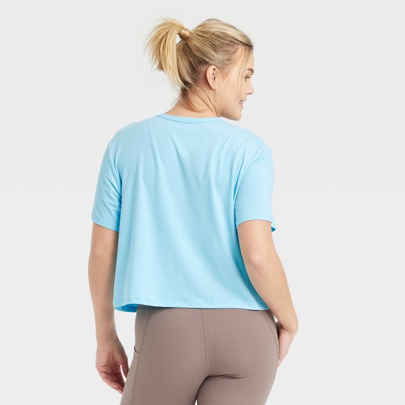 Women's Essential Crewneck Short Sleeve Top - All In Motion™, 5 of 10