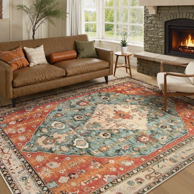 Lahome Washable Modern Area Rug-Soft Carpet for Living Room, Bedroom, or Office