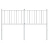 vidaXL Metal Headboard, White, 53.1" - 3 of 4