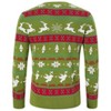 Ugly Christmas Sweaters for Men Long Sleeve Crew Neck Knitted Pullover Snowflakes Print Knitwear - 3 of 4
