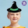 Big Dot of Happiness Paper Witch Hat and Pink Crown Headbands, Pink and Green Girls' Birthday Party, DIY Halloween Costume Party Hat Favors, 16 Count - 2 of 4