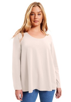 June + Vie By Roaman's Women's Plus Size Long-sleeve Swing One + Only ...