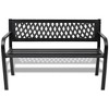 vidaXL Patio Bench 46.5 in. Steel Black - 2 of 4