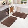 Modern Absorbent Bath Mat (Set of 2), 22" x 35" by Blue Nile Mills - 2 of 4