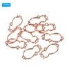 Unique Bargains Alloy Necklace Resin Casting Cat Shaped Pendant Frames 1.5" 10 Pcs - 3 of 4