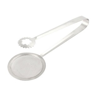 Unique Bargains Kitchenware Stainless Steel Mesh Oil Strainer Spoon Frying Filter Silver Tone 1 Pc - 1 of 3