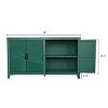 59" Vintage Accent Cabinet with Carved Doors, Modern Wood Sideboard Buffet, Entryway Storage Sideboard for Living Room or Dining Room-Koiai - 4 of 4