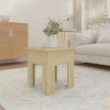 vidaXL Coffee Table Sonoma Oak 15.7"x15.7"x16.5" Engineered Wood - 4 of 4