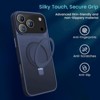 Entronix [Magnetic] Case Compatible with iPhone 17 Pro Max - Translucent Frosted Matte Gripstand - 4 of 4