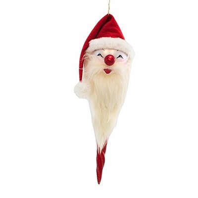 Italian Ornaments 10.0 Inch Santa Cherry Icicle Ornament Italian Beard Italy Tree Ornaments