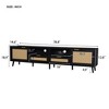 CAVINAS 2 Drawers TV Stand with 2 Shelves for TVs Up to 85 Inch,Modern Console Table with Solid Wood Legs for Bedroom,Living Room - 3 of 4