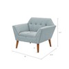 31.5in Accent Chair, Modern Lounge Sofa Chair For Living Room, Bedroom,Multi-color Available - 2 of 4