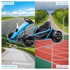 24V Kids Ride on Go Kart with 300W Motors 9Ah Battery,, Electric Go Kart with Music, Slow Start & Seat Belts, 8 MPH Speed for Kids Aged 8-12 - 3 of 4