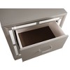 Passion Furniture Alana 2-Drawer Silver Champagne Nightstand (28 in. H x 25 in. W x 17 in. D) - 3 of 4
