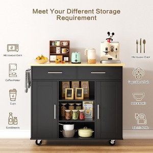 Celebalcony Aralynne 40"W Kitchen Island Cart - 1 of 4