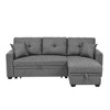 84'' L-Shaped Sectional Sofas Upholstered Sleeper Sofa with Storage Under Chaise and Reversible L/R - 3 of 4
