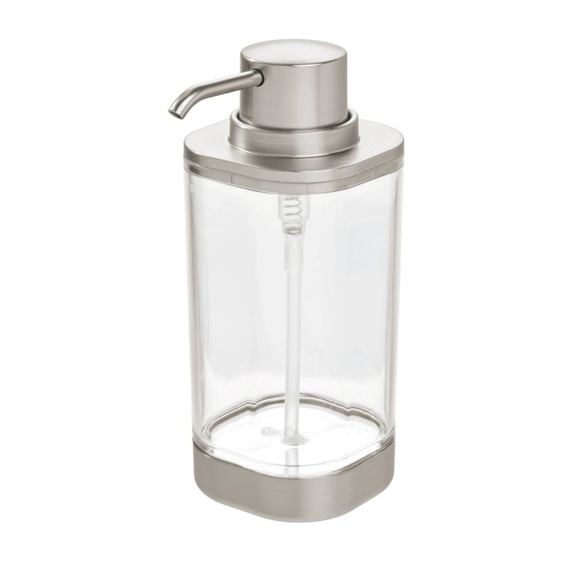 iDESIGN Ilese Soap Pump Clear/Brushed Nickel, 1 of 7