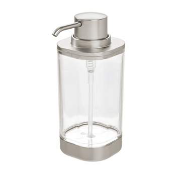 iDESIGN Ilese Soap Pump Clear/Brushed Nickel
