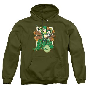 Dc Green Arrow Stars Adult Pull-Over Hoodie - 1 of 4