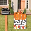 Big Dot of Happiness Fall Pumpkin - Party Decorations - Halloween or Thanksgiving Party Welcome Yard Sign - 2 of 4