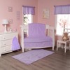Everyday Kids Light Purple 60x15” Window Valance for Toddler & Baby Girls Bedrooms — Lavender Window Décor - 2 of 4