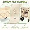 HTUTWOO Beach Collapsible Wagon Cart, Heavy Utility Wagon Cart, 70L Capacity, Heavy Duty 200 lbs - 3 of 4