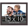 PosterPalooza | Photo Size Textured Brown Picture Frame - UV Acrylic, Foam Board Backing, Hanging Hardware - 2 of 4