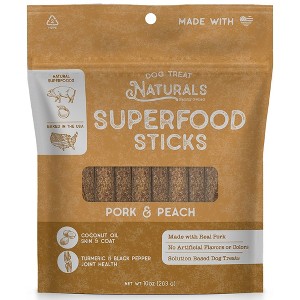 Dog Treat Naturals Superfood Sticks - Pork & Peach 10oz, All-Natural Pet Treats - 1 of 4