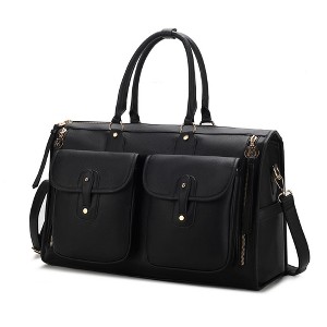 MKF Collection Genevieve Color Block Vegan Leather Women’s Duffle Bag by Mia K - 1 of 4