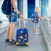 Infans 2PC Kids Carry On Luggage Set 12" Backpack & 18" Rolling Suitcase for Travel - 2 of 4